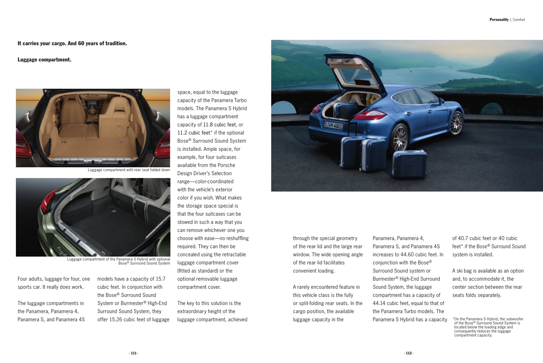 2012 Porsche Panamera Brochure Page 54